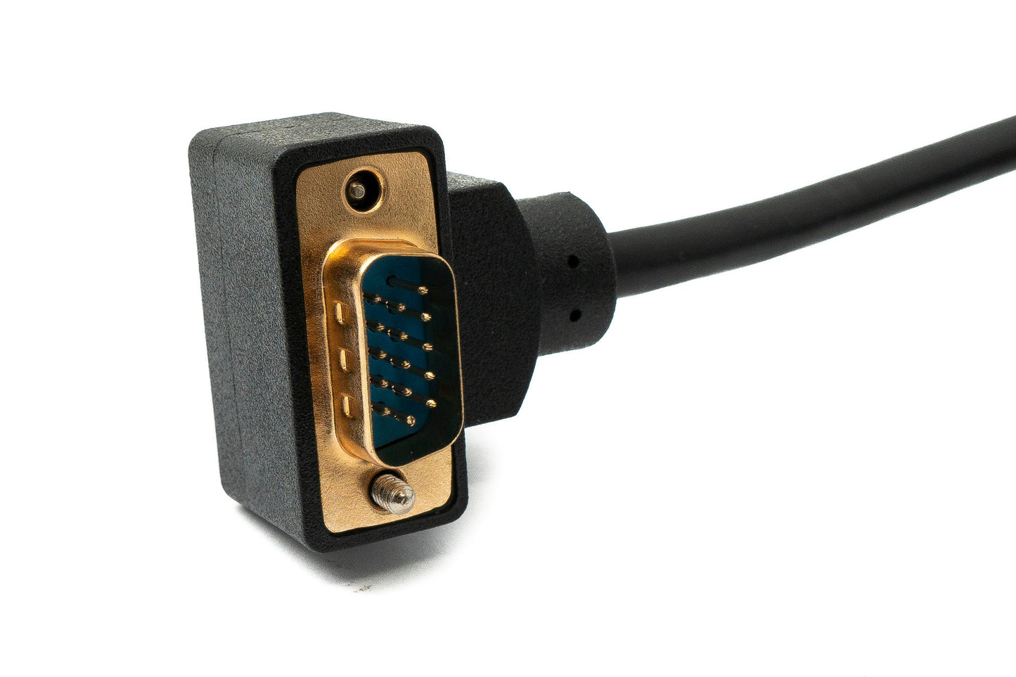 SYSTEM-S D Sub15 kapall 100 cm HD VGA 15 pinna karlkyns í kvenkyns DB15 hallaður niðurhallaður
