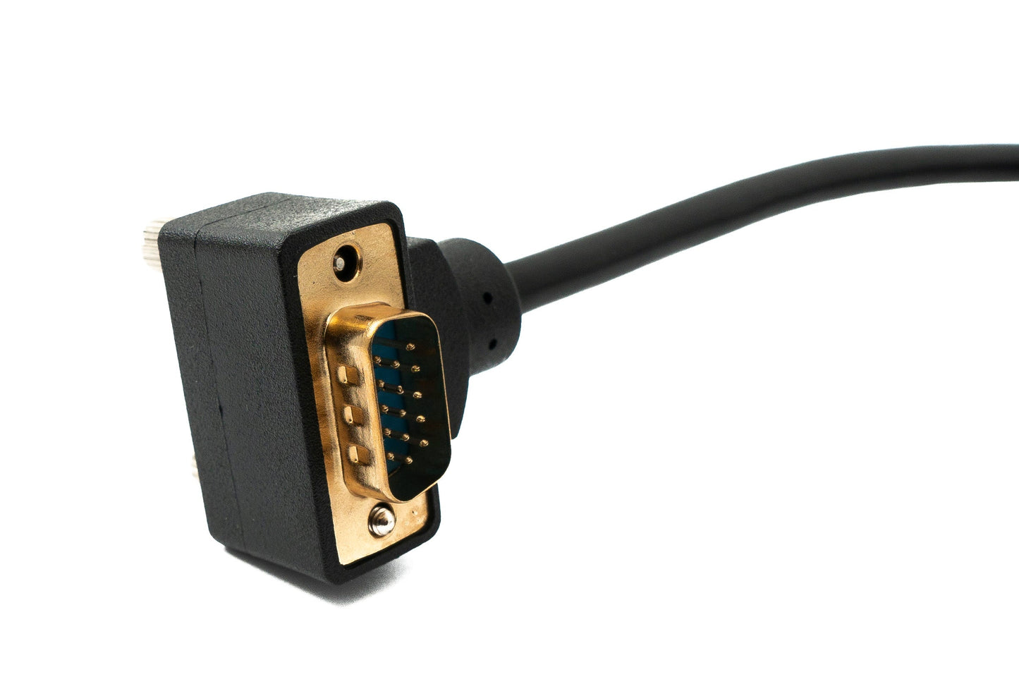 SYSTEM-S D Sub15 kapall 150 cm HD VGA 15 pinna karlkyns í kvenkyns DB15 hallaður niðurhallaður