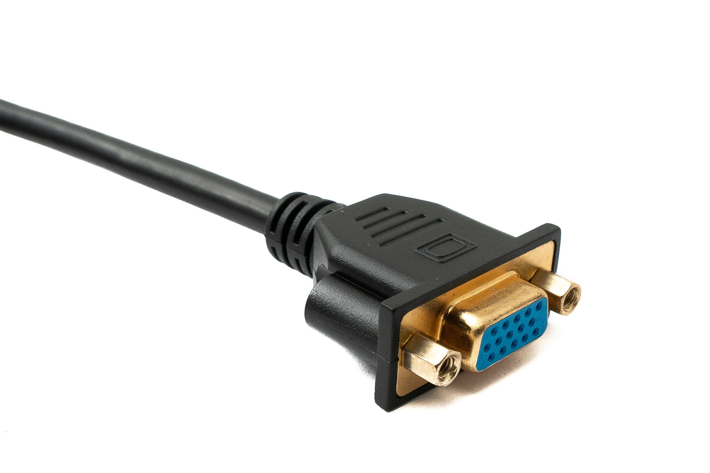 SYSTEM-S D Sub15 kapall 150 cm HD VGA 15 pinna karlkyns í kvenkyns DB15 hallaður niðurhallaður