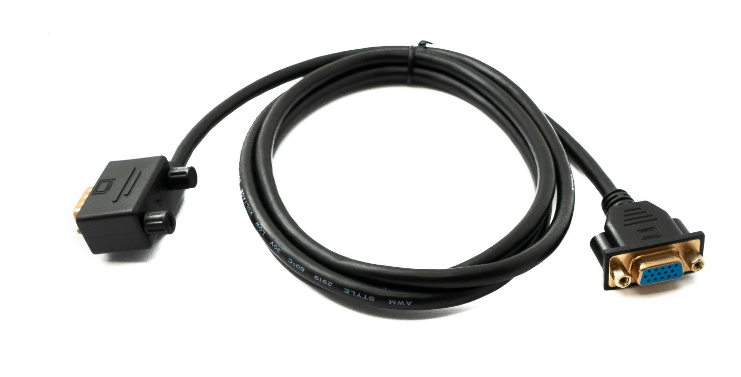 SYSTEM-S D Sub15 kapall 150 cm HD VGA 15 pinna karlkyns í kvenkyns DB15 vinklaður vinstri vinklaður