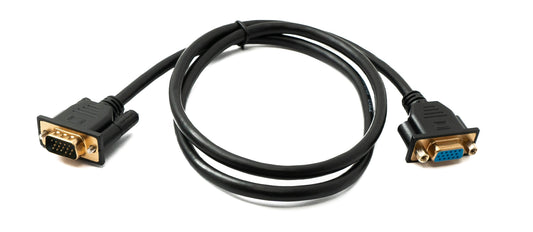 SYSTEM-S D Sub15 cable 100 cm HD VGA 15 pin male to female DB15
