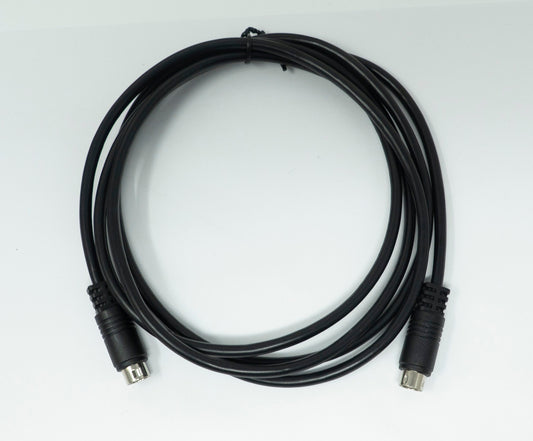 SYSTEM-S S-Video cable 180 cm Din 9 pin male to male in black