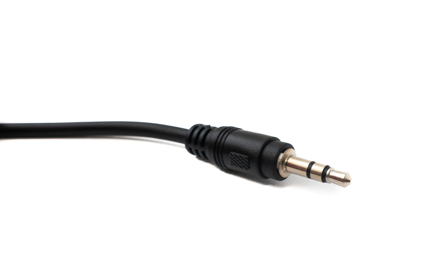 SYSTEM-S MIDI snúra 3 m Din 5 pinna tengi í 3,5 mm jack tengi AUX vinklaður