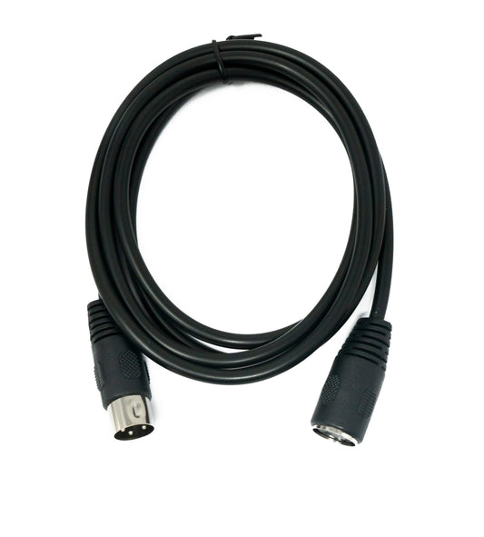 SYSTEM-S S-Video Kabel 150 cm Din 3 Pin Stecker zu Buchse in Schwarz
