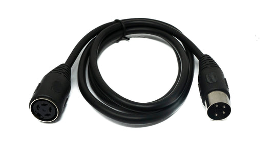 SYSTEM-S S-Video cable 300 cm Din 4 pin male to female in black