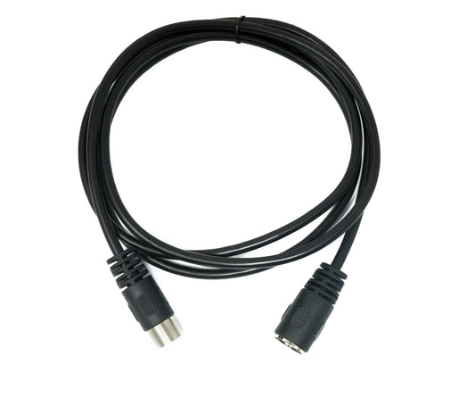 SYSTEM-S S-Video Kabel 150 cm Din 7 Pin Stecker zu Buchse in Schwarz