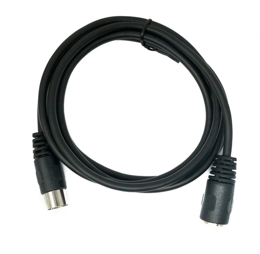 SYSTEM-S S-Video Kabel 150 cm Din 8 Pin Stecker zu Buchse in Schwarz