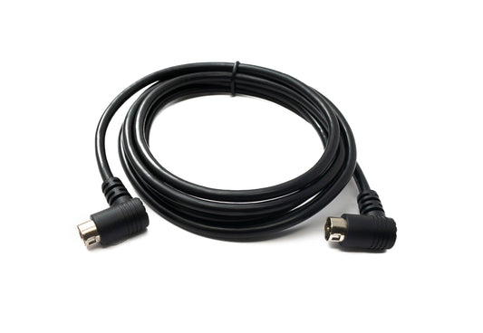 SYSTEM-S S-Video Kabel 180 cm Din 4 Pin Stecker zu Stecker Dual Winkel