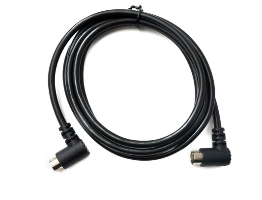 SYSTEM-S S-Video Kabel 180 cm Din 4 Pin Stecker zu Stecker Dual Winkel