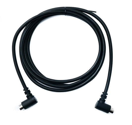SYSTEM-S S-Video Kabel 180 cm Din 5 Pin Stecker zu Stecker Dual Winkel
