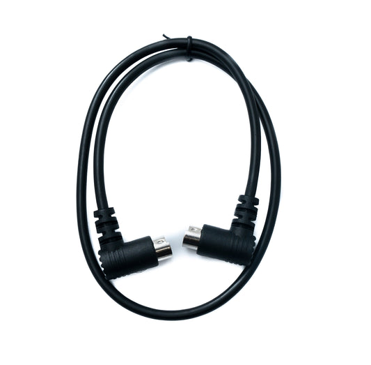 SYSTEM-S S-Video Kabel 180 cm Din 9 Pin Stecker zu Stecker Dual Winkel