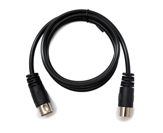 SYSTEM-S S-Video Kabel 100 cm Din 3 Pin Stecker zu Stecker Schwarz