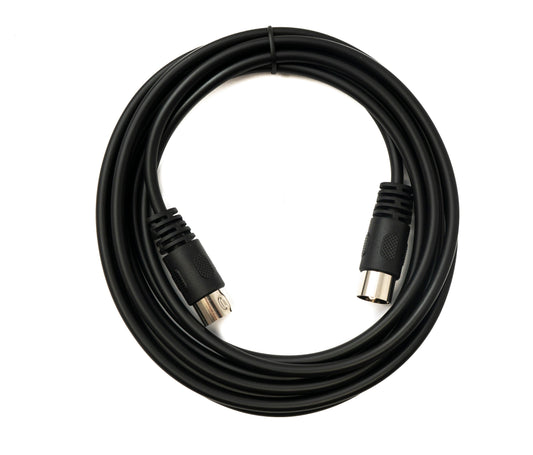 SYSTEM-S S-Video cable 3 m Din 3 pin male to male black