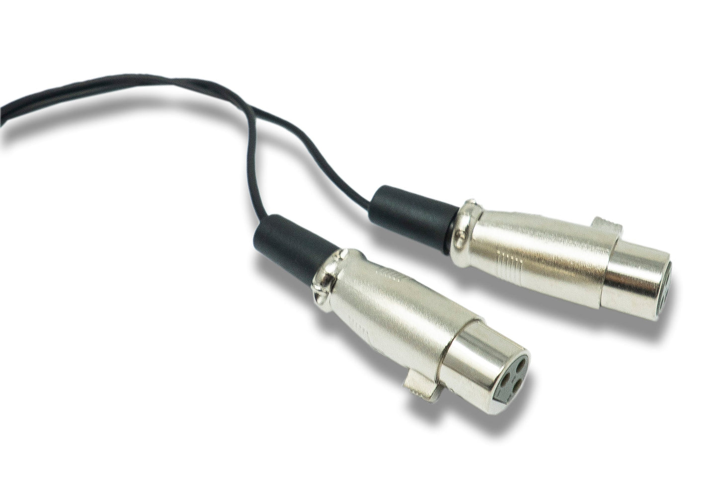SYSTEM-S Hljóð Y-snúra 30 cm AUX 6,35 mm TRS tengi í 2x XLR 3-pinna tengi