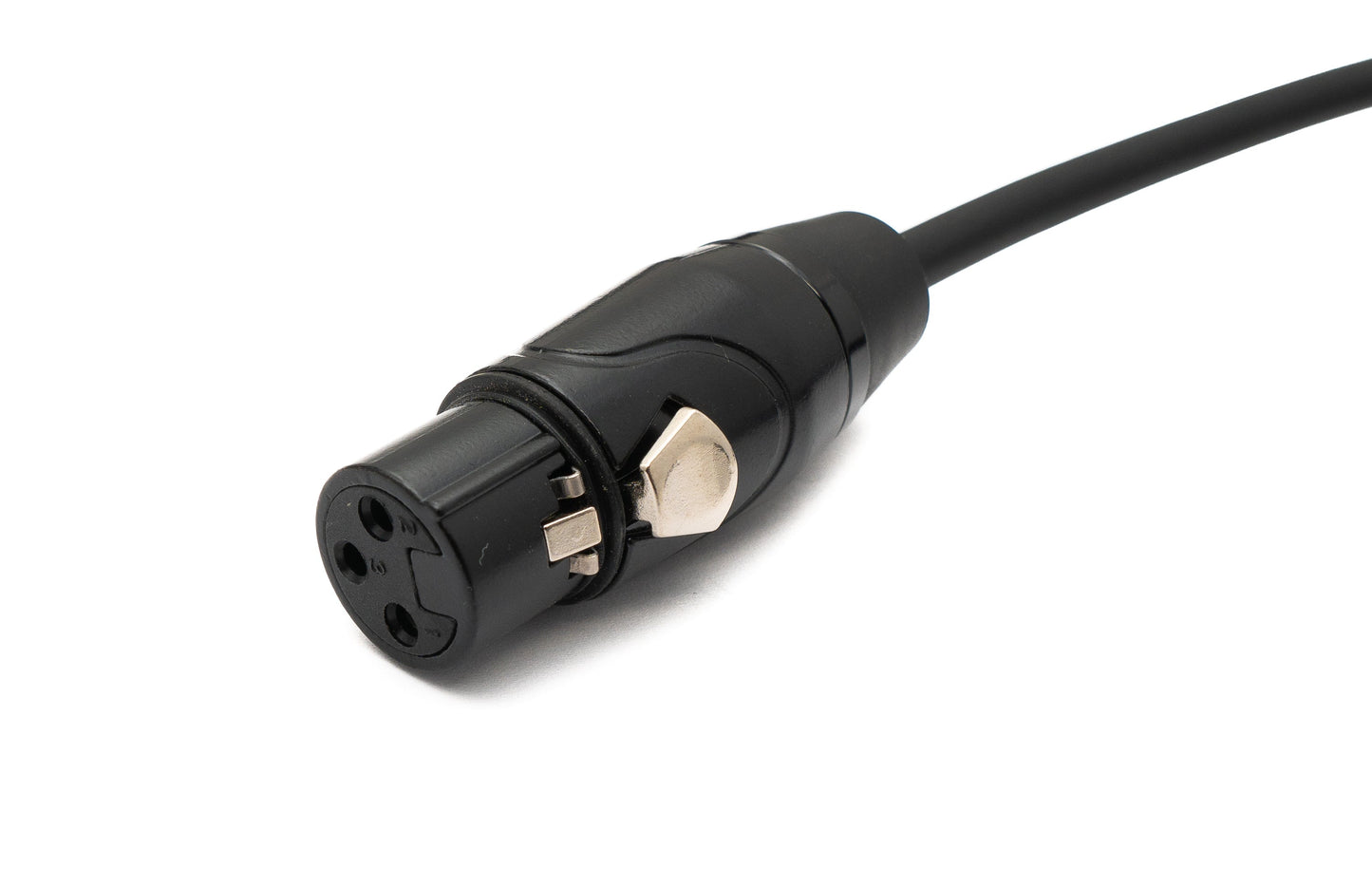 SYSTEM-S Hljóðsnúra 2 m 6,35 mm jack-tengi í XLR 3 pinna tengi í svörtu
