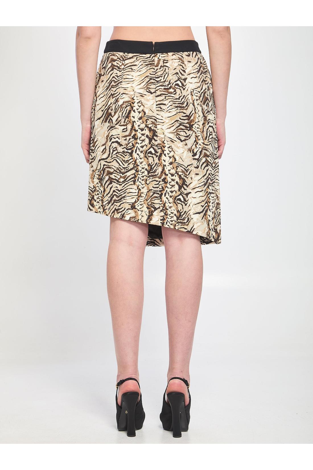 Animalier print skirt