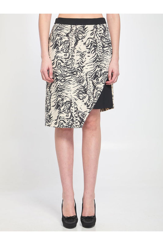 Animalier print skirt
