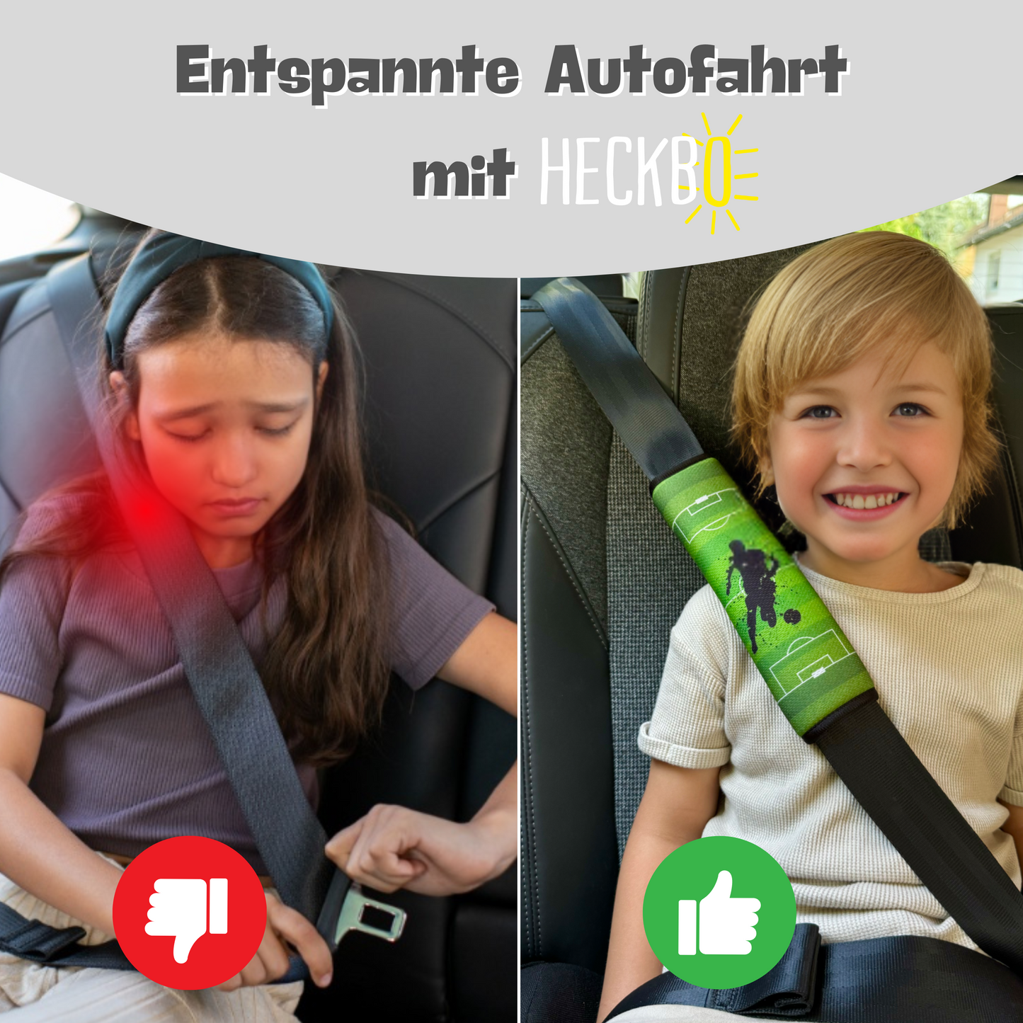 Auto Gurtschutz Fussball