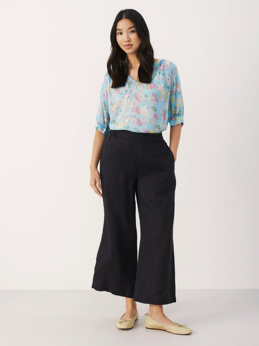 Leinenhose Petrines navy