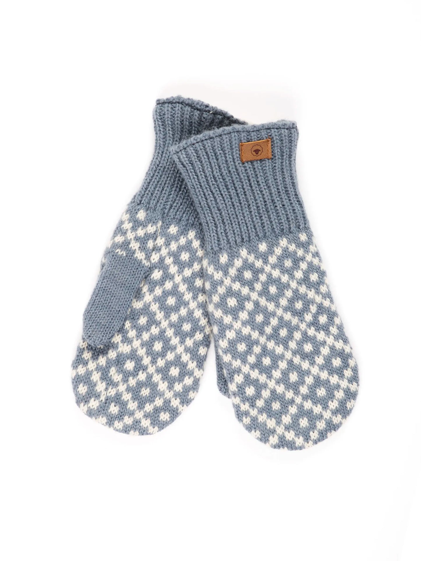 Strickfäustlinge Tinka, in dusty green oder silver blue