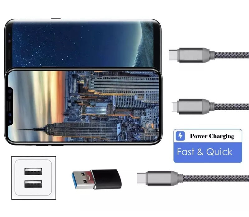 2 Stück USB Adapter Wandler Konverter USB 3.0 USB-A Stecker auf USB-C Buchse OTG