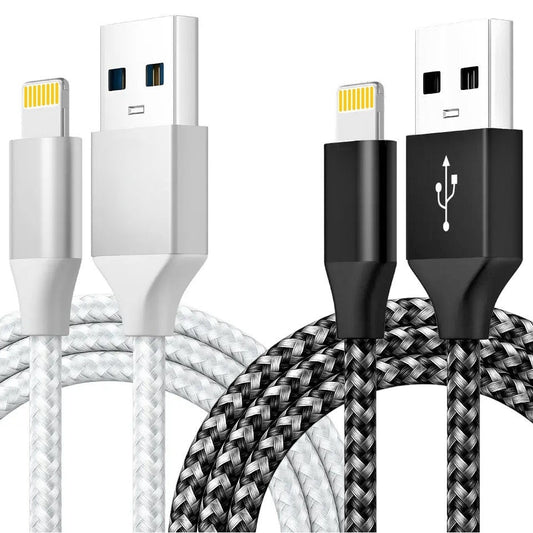 Ladekabel für iPhone USB-A auf 8-Pin Nylon Datenkabel 3A USB 2.0 Handy