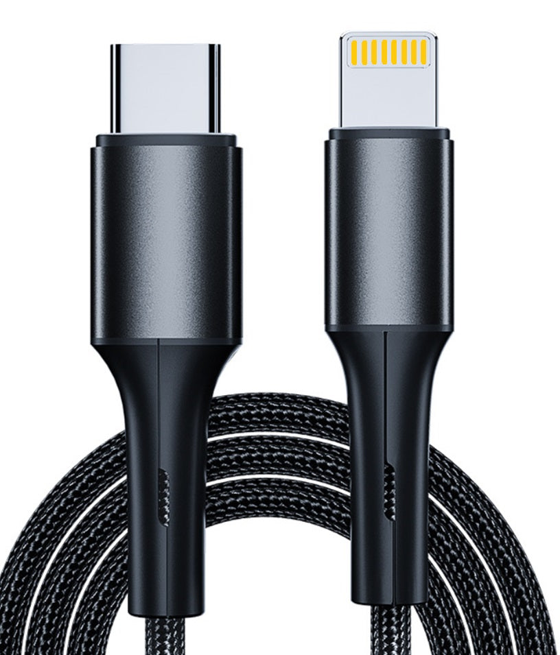Ladekabel für iPhone iPad USB-C auf 8-Pin Nylon Datenkabel USB-C auf iPhone PD Handy