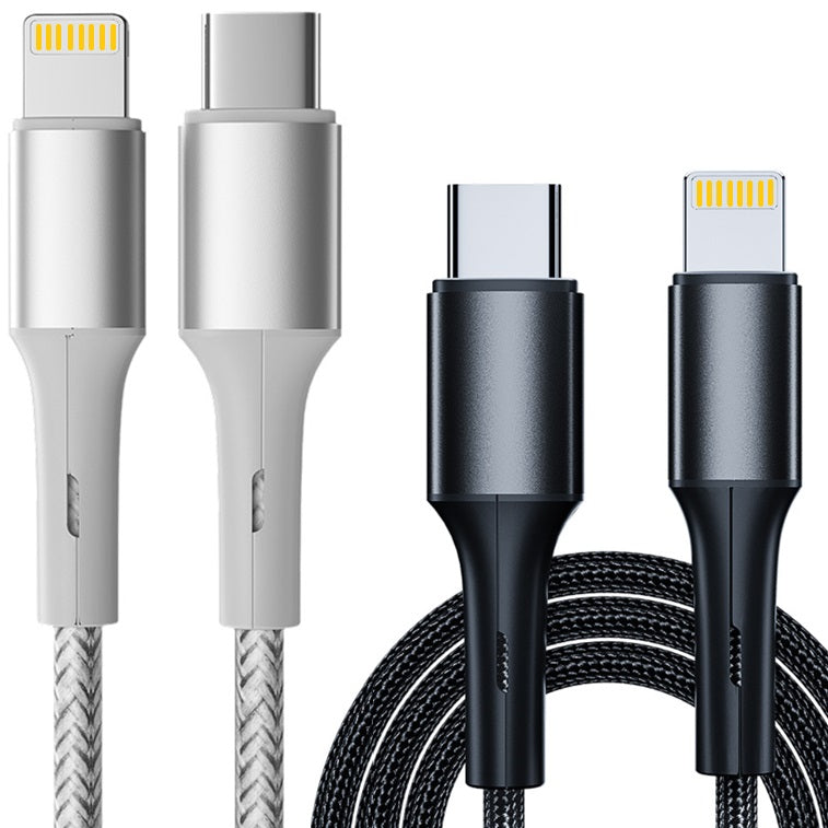 Ladekabel für iPhone iPad USB-C auf 8-Pin Nylon Datenkabel USB-C auf iPhone PD Handy