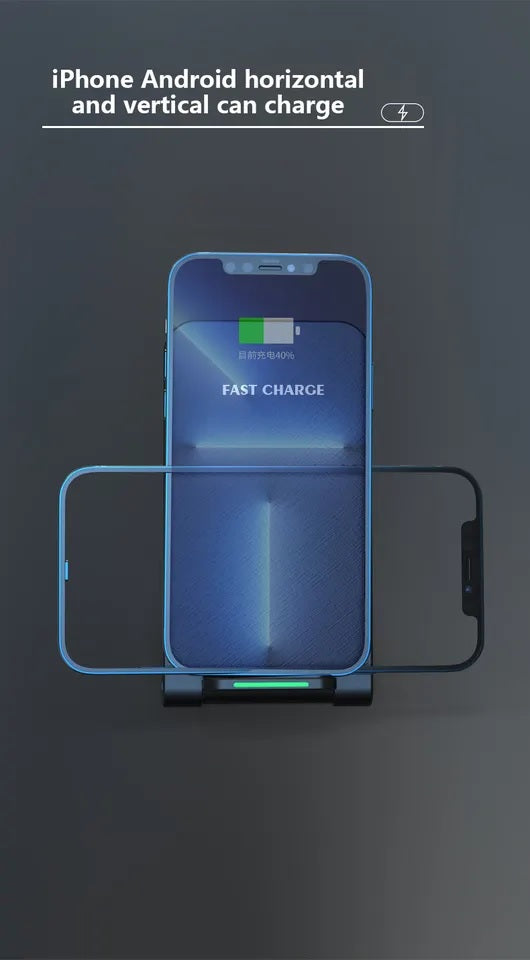 15W Wireless Charger Stand Qi Foldable Inductive Charger Charging Station
