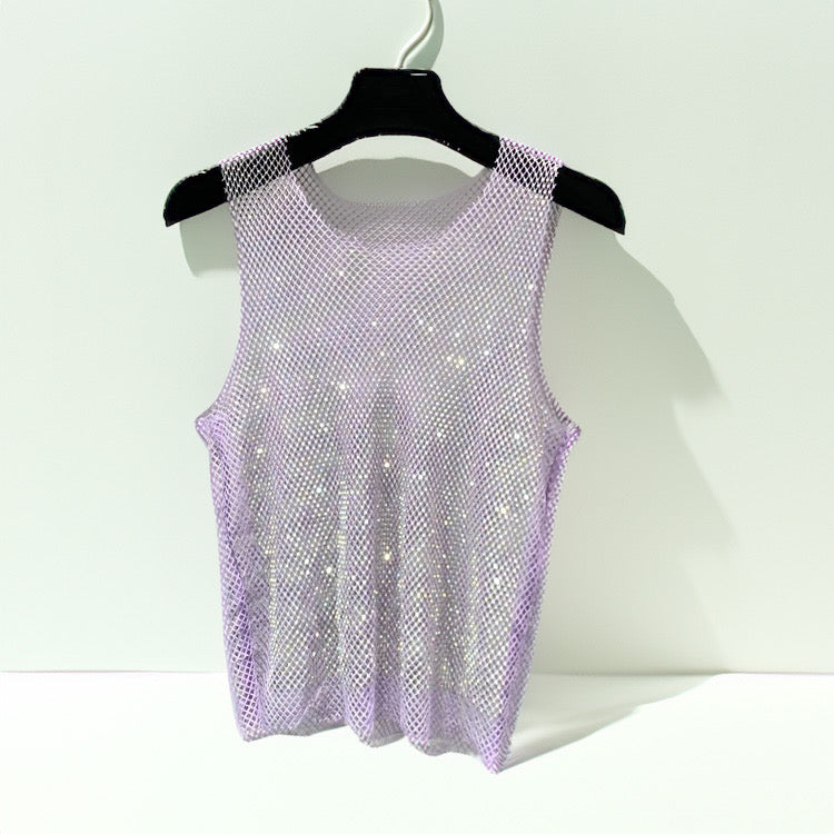 Shiny Hollow Out Shirt