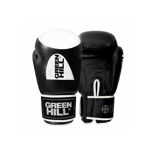 Green Hill TIGER Boxhandschuhe mit Trefferfläche - Leder (D Logo)