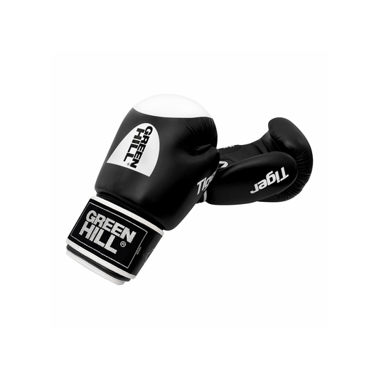 Green Hill TIGER Boxhandschuhe mit Trefferfläche - Leder (D Logo)