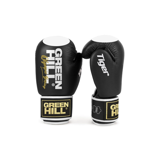Green Hill TIGER Boxhandschuhe mit Trefferfläche - Leder