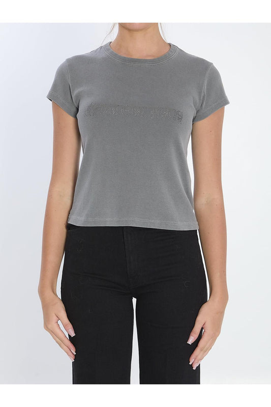 Baby Tee with Hotfix graphic