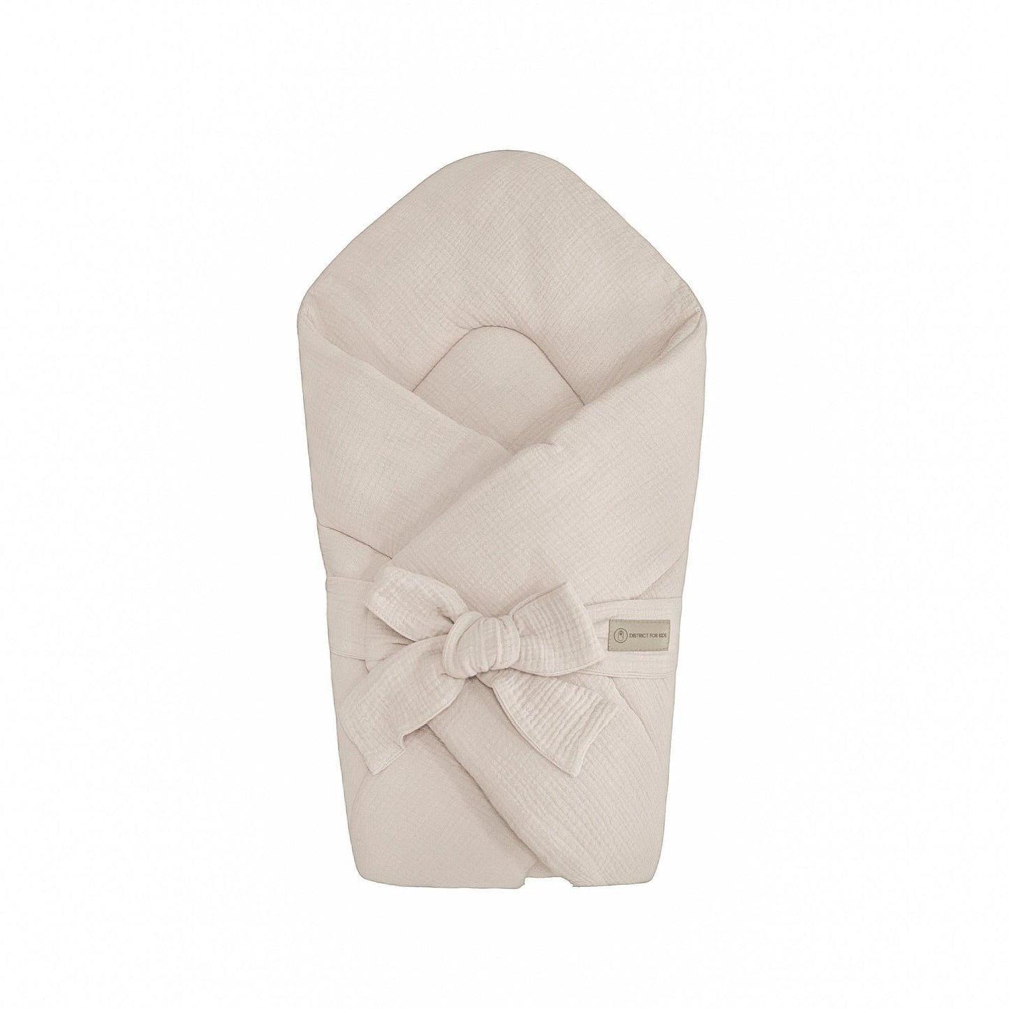 Babyhörnchen Musselin mit Schleife – Kuschelige Puckdecke & Einschlagdecke