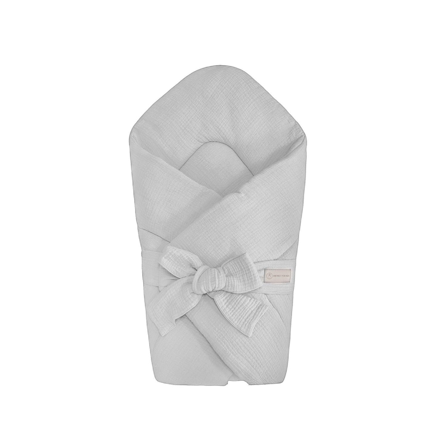 Babyhörnchen Musselin mit Schleife – Kuschelige Puckdecke & Einschlagdecke