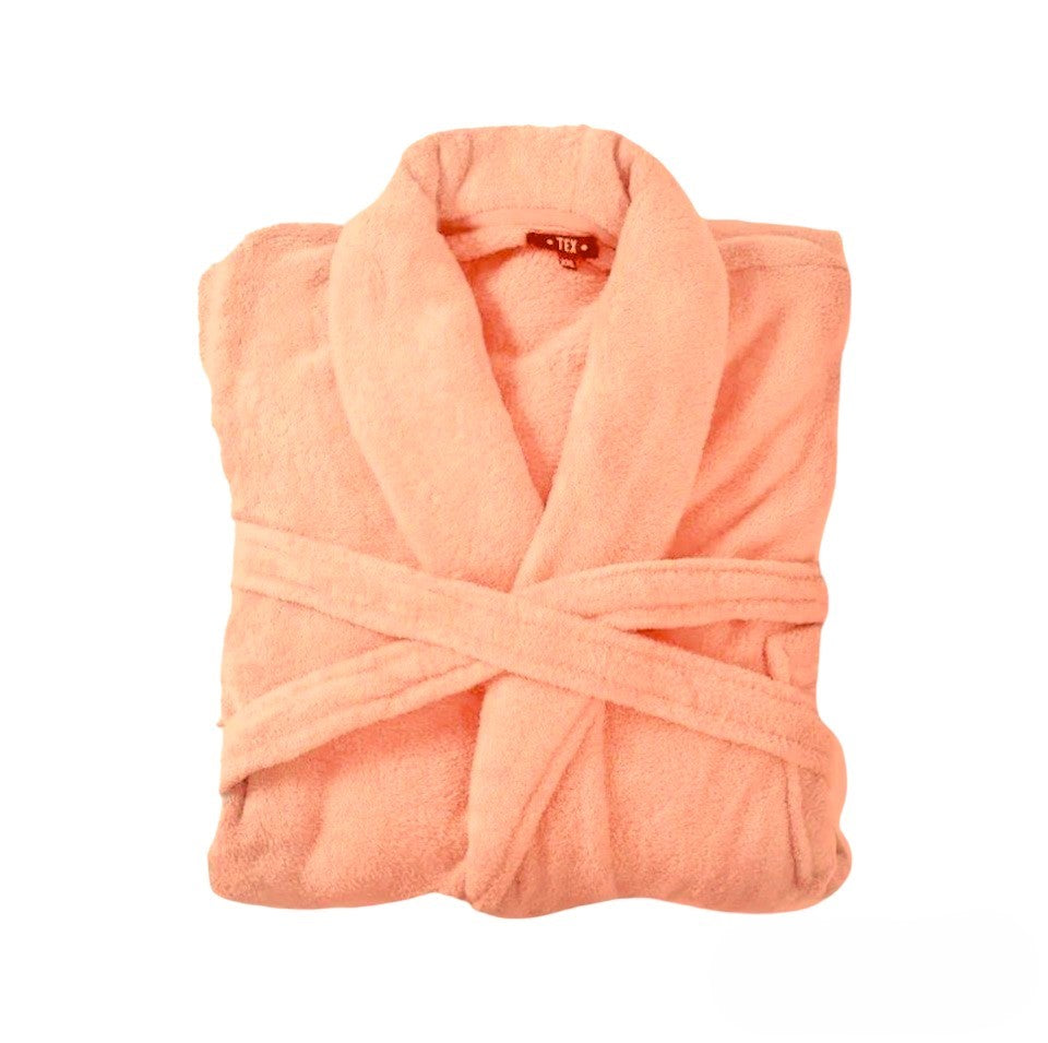 Bademantel flauschig » Saunamantel in Teddy-Plüsch Qualität » leichter/dünner Morgenmantel 100 cm lang » unisex