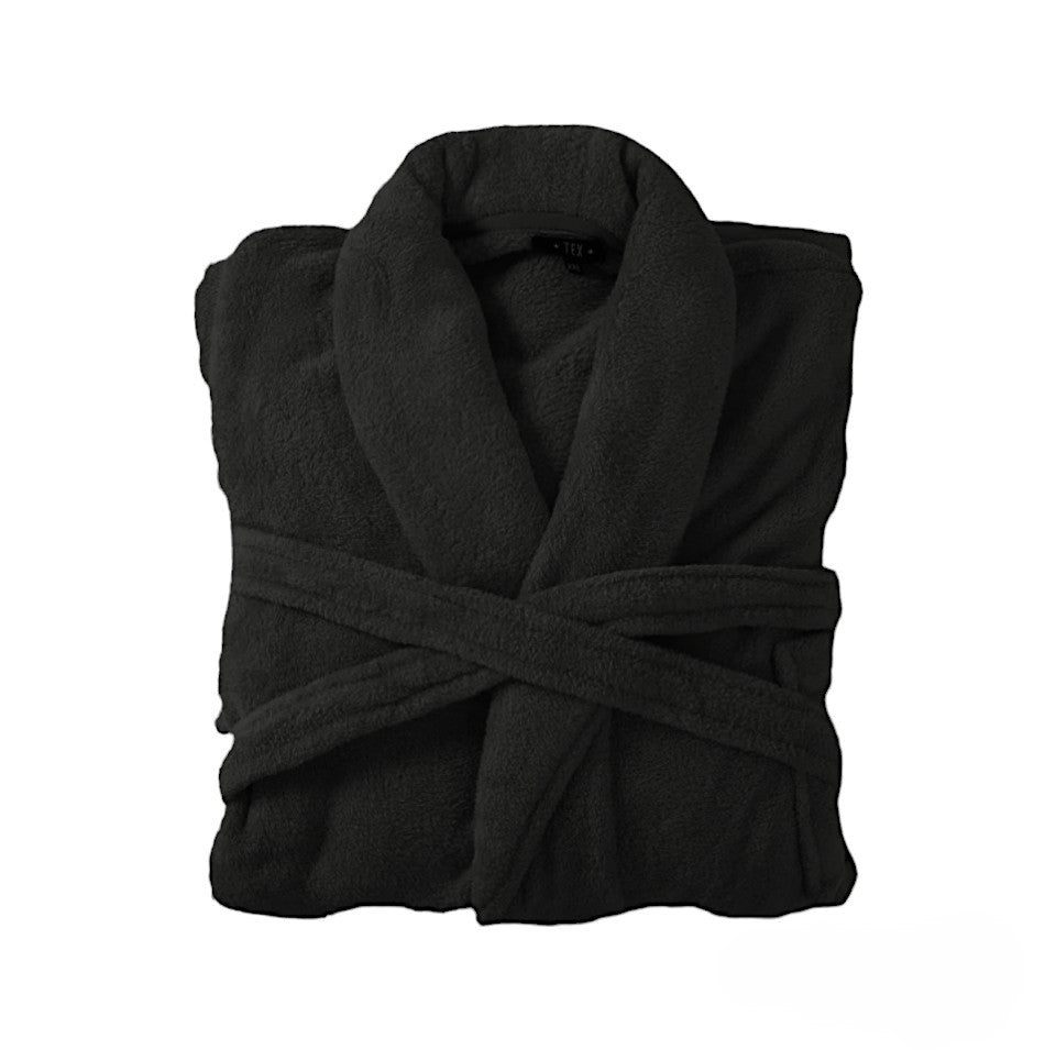 Bademantel flauschig » Saunamantel in Teddy-Plüsch Qualität » leichter/dünner Morgenmantel 100 cm lang » unisex