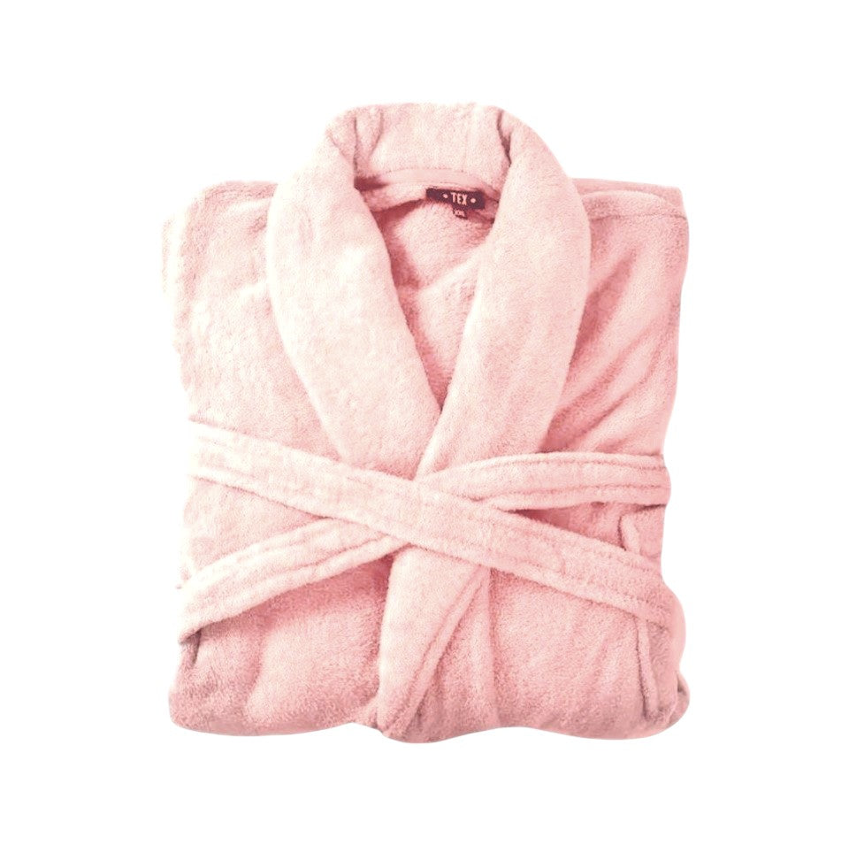 Bademantel flauschig » Saunamantel in Teddy-Plüsch Qualität » leichter/dünner Morgenmantel 100 cm lang » unisex