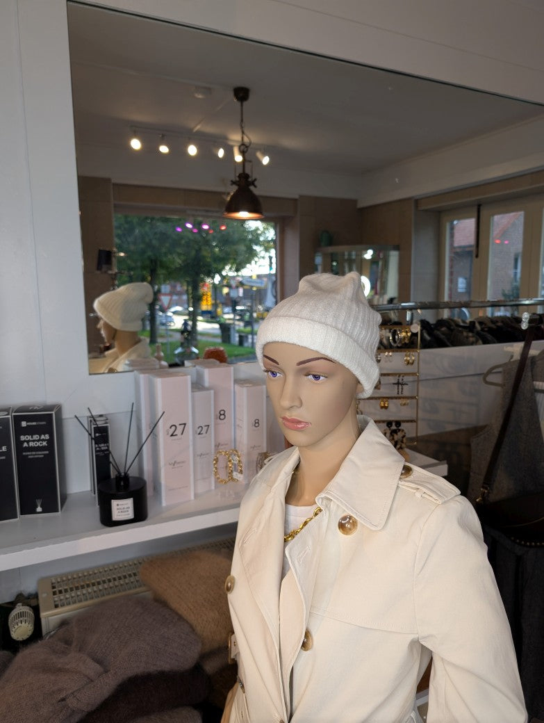 Beanie Hat Alpaca Wool - Cream