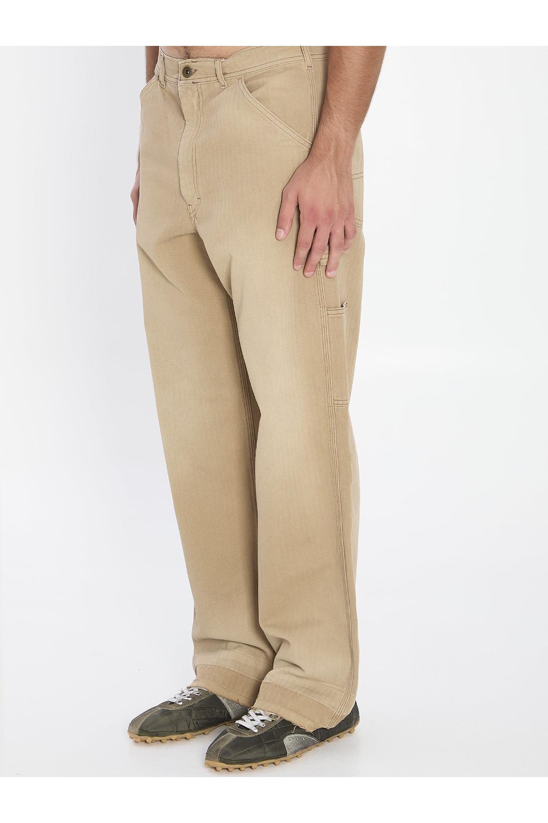 Beige cargo jeans