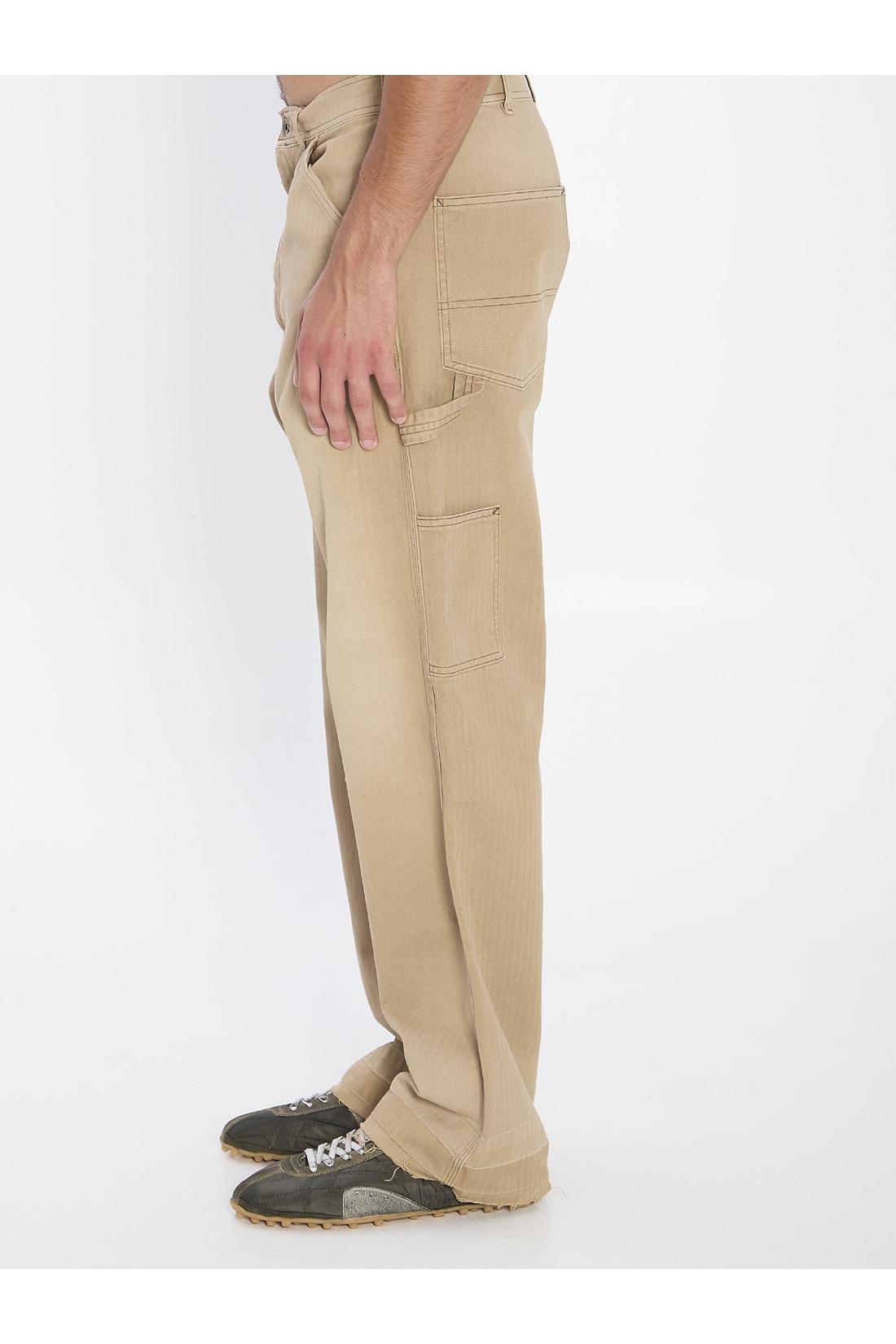 Beige cargo jeans