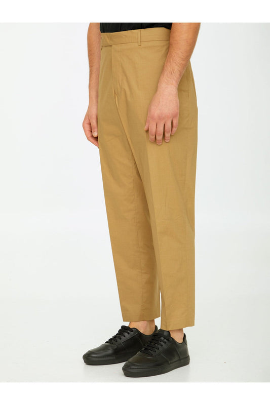 Beige cotton trousers
