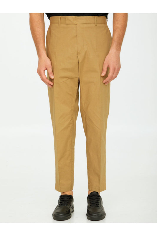 Beige cotton trousers
