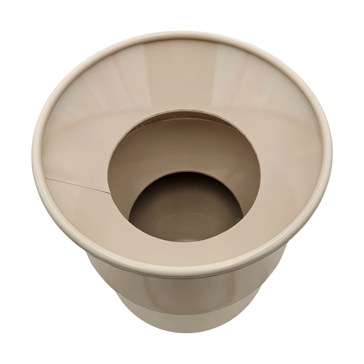 Couchtisch Beistelltisch beige 37x30 Retro Metalltisch rund kleiner Tisch Pflanztisch