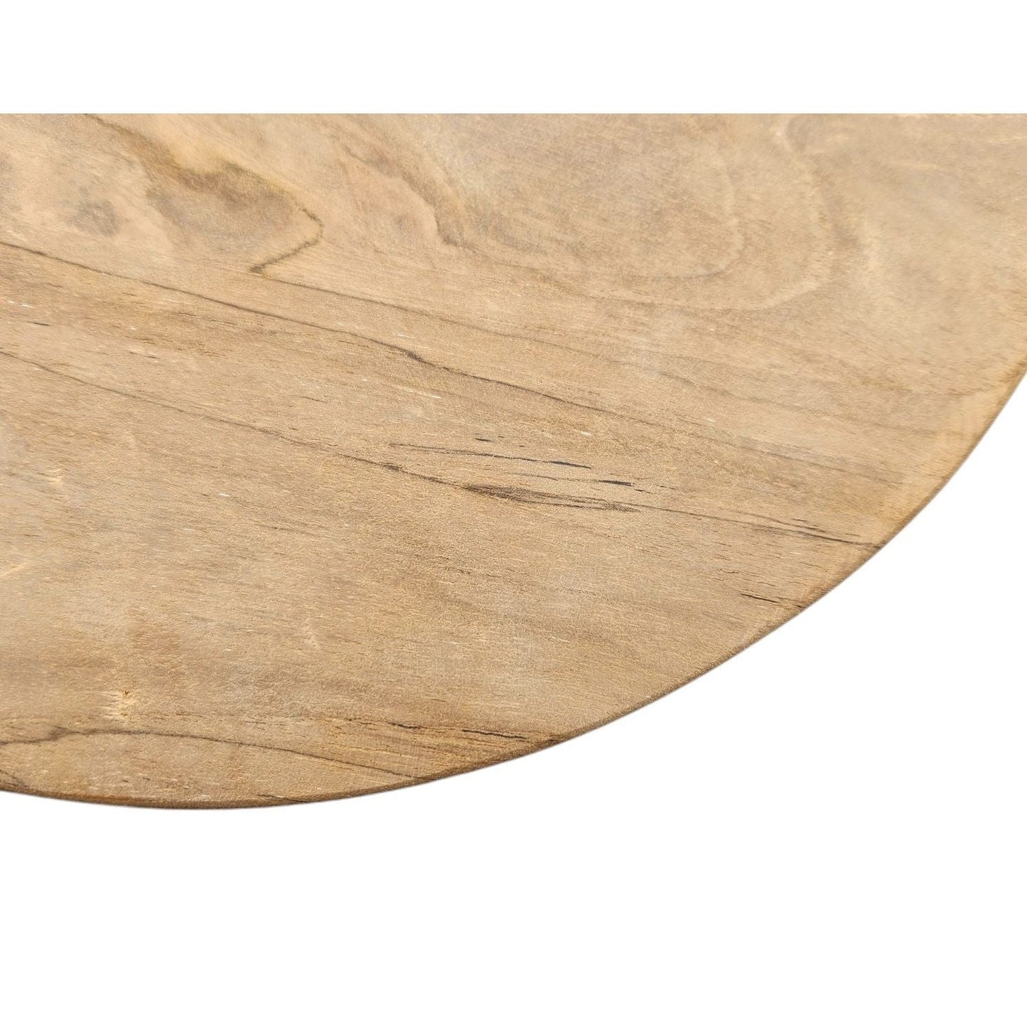 Beistelltisch Teakholz Tisch Natur rund Dekotisch Pflanzentisch Braun Holz Ø30cm