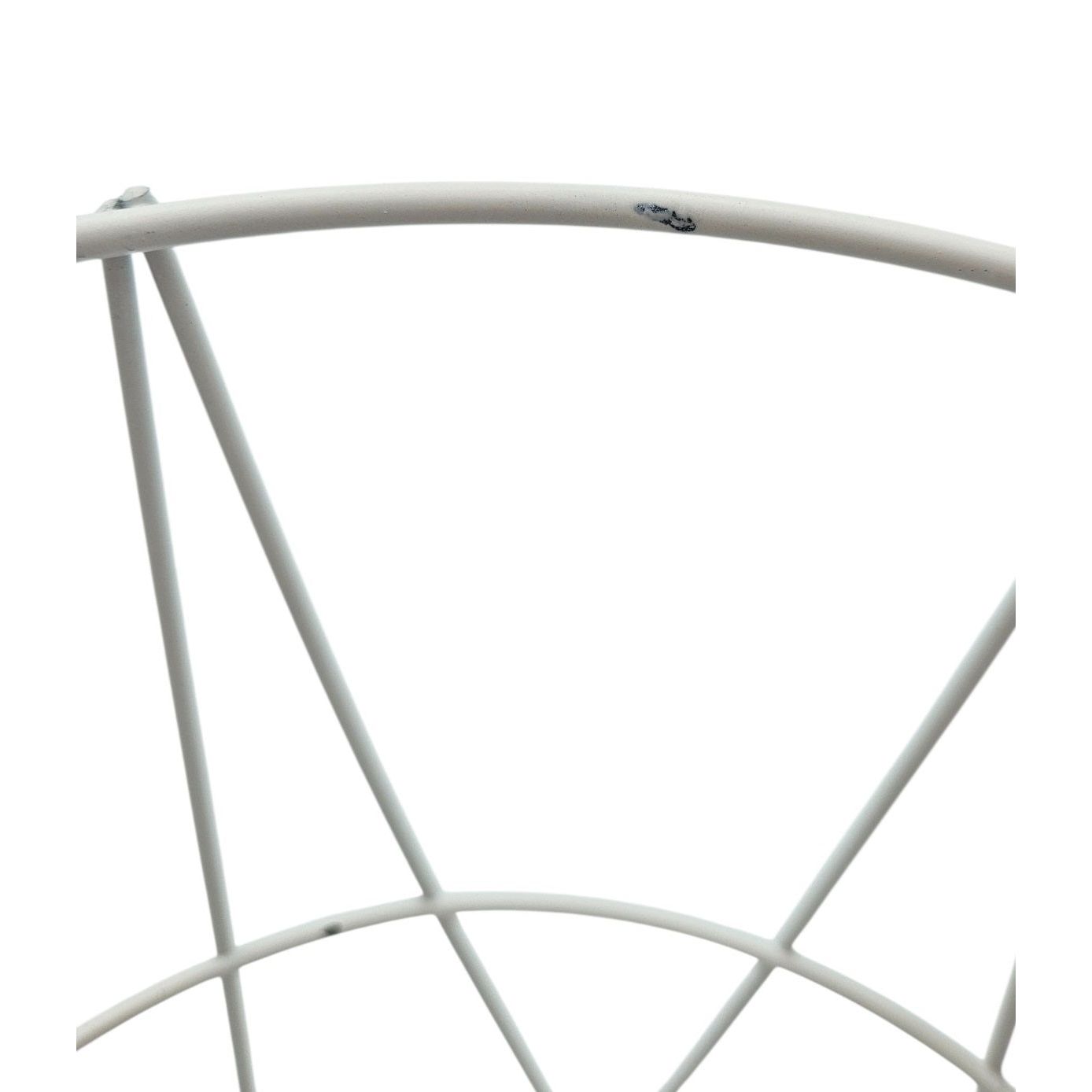 Kleiner Beistelltisch Aufbewahrungskorb mini Tisch Korb mit Deckel rund weiß