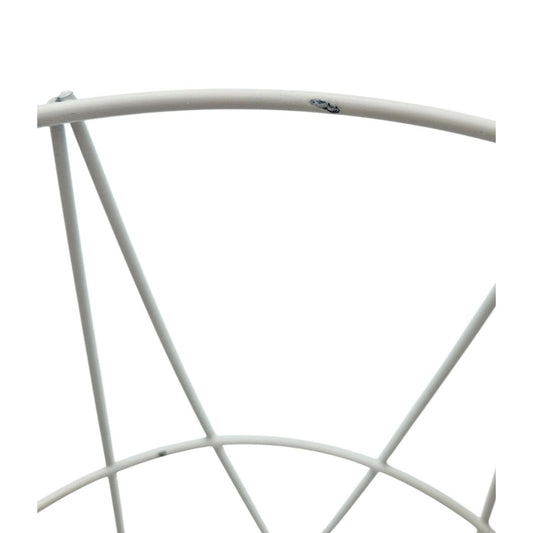 Kleiner Beistelltisch Aufbewahrungskorb mini Tisch Korb mit Deckel rund weiß