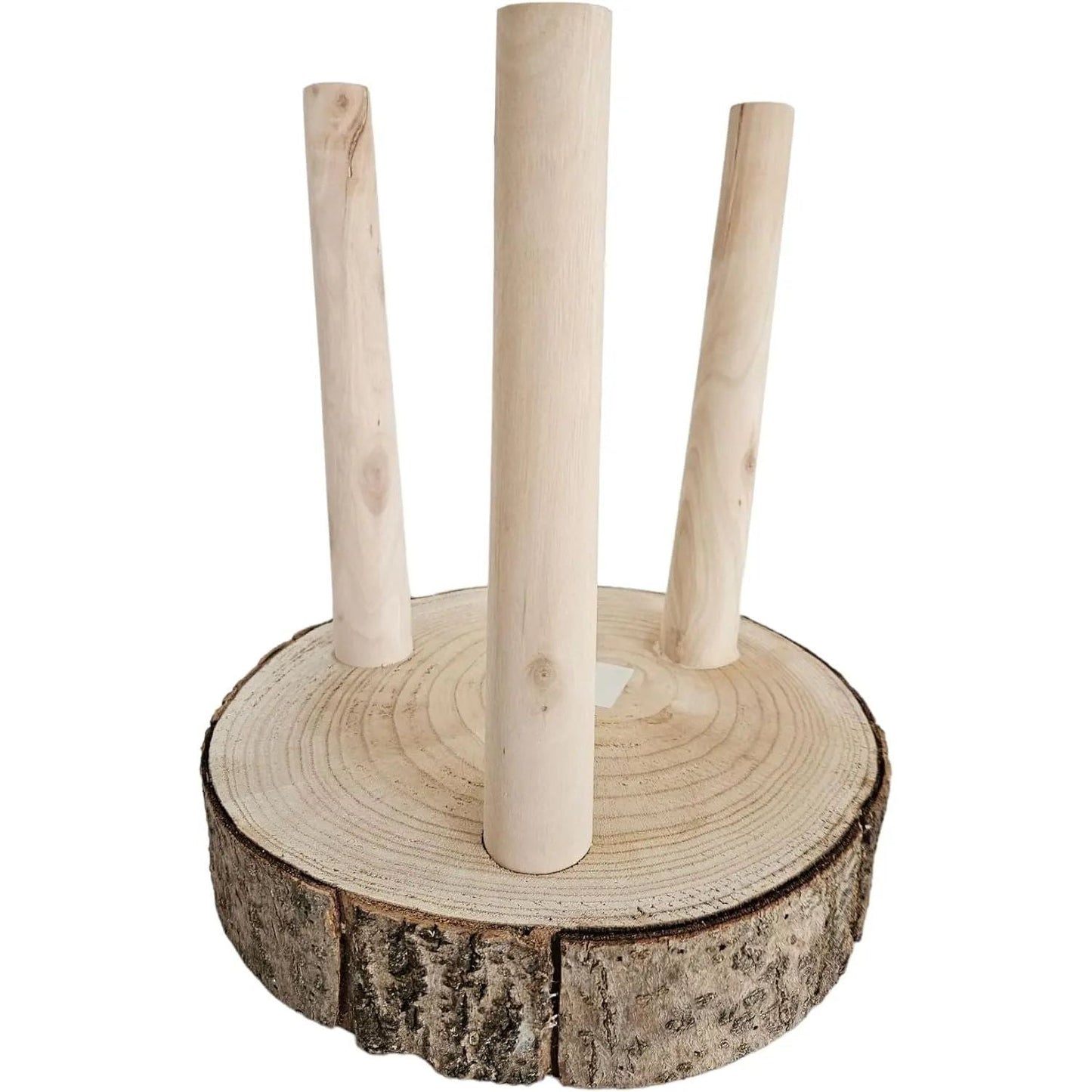 Beistelltisch Tisch kleiner Couchtisch Hocker Pflanzenhocker Baumscheibe Holz