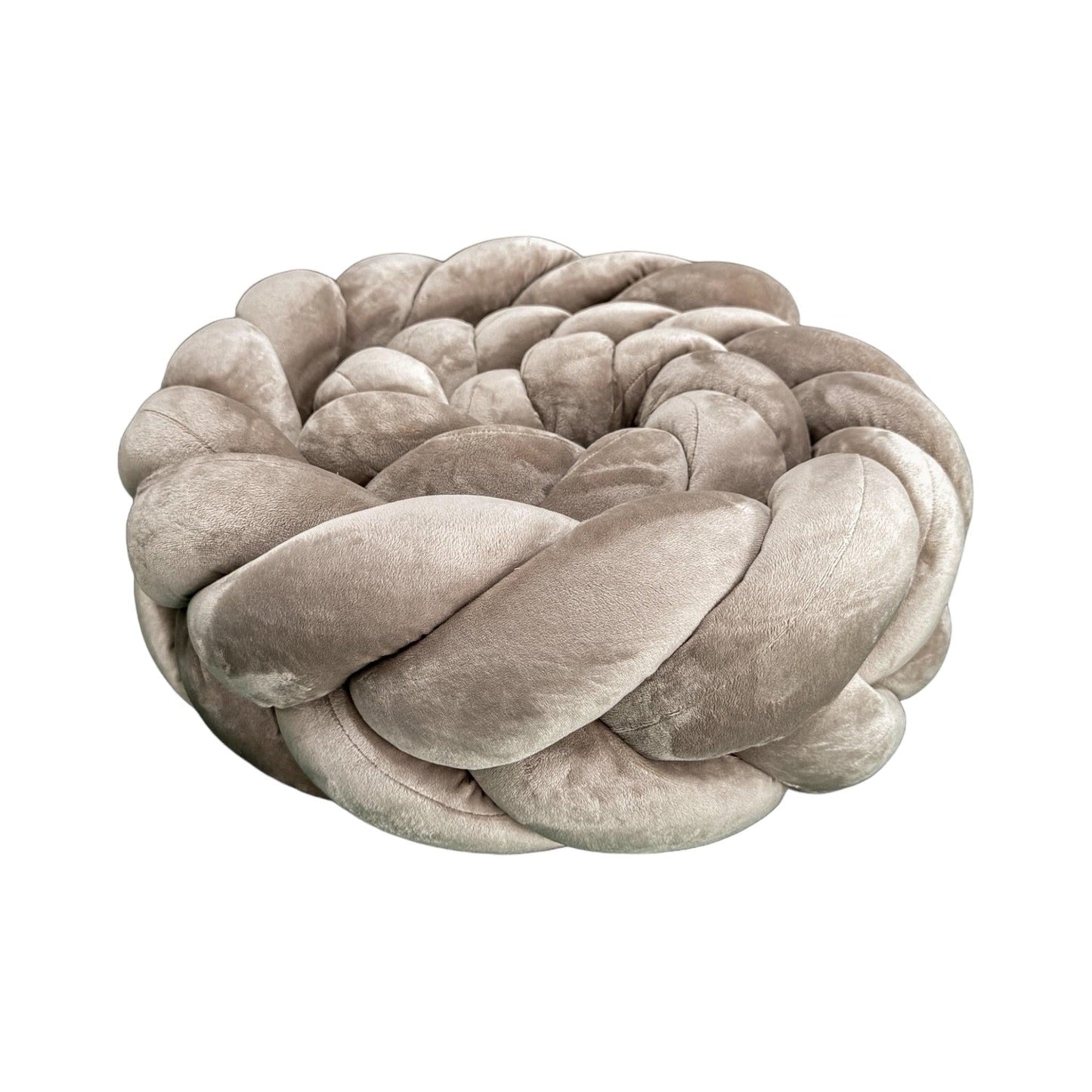 Bettschlange geflochten Fischgrätenoptik Velours – Premium Schutz & Komfort